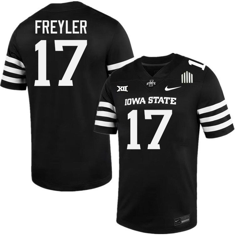 Beau Freyler Jersey,Iowa State Cyclones #17 Beau Freyler College Jersey Youth-Black